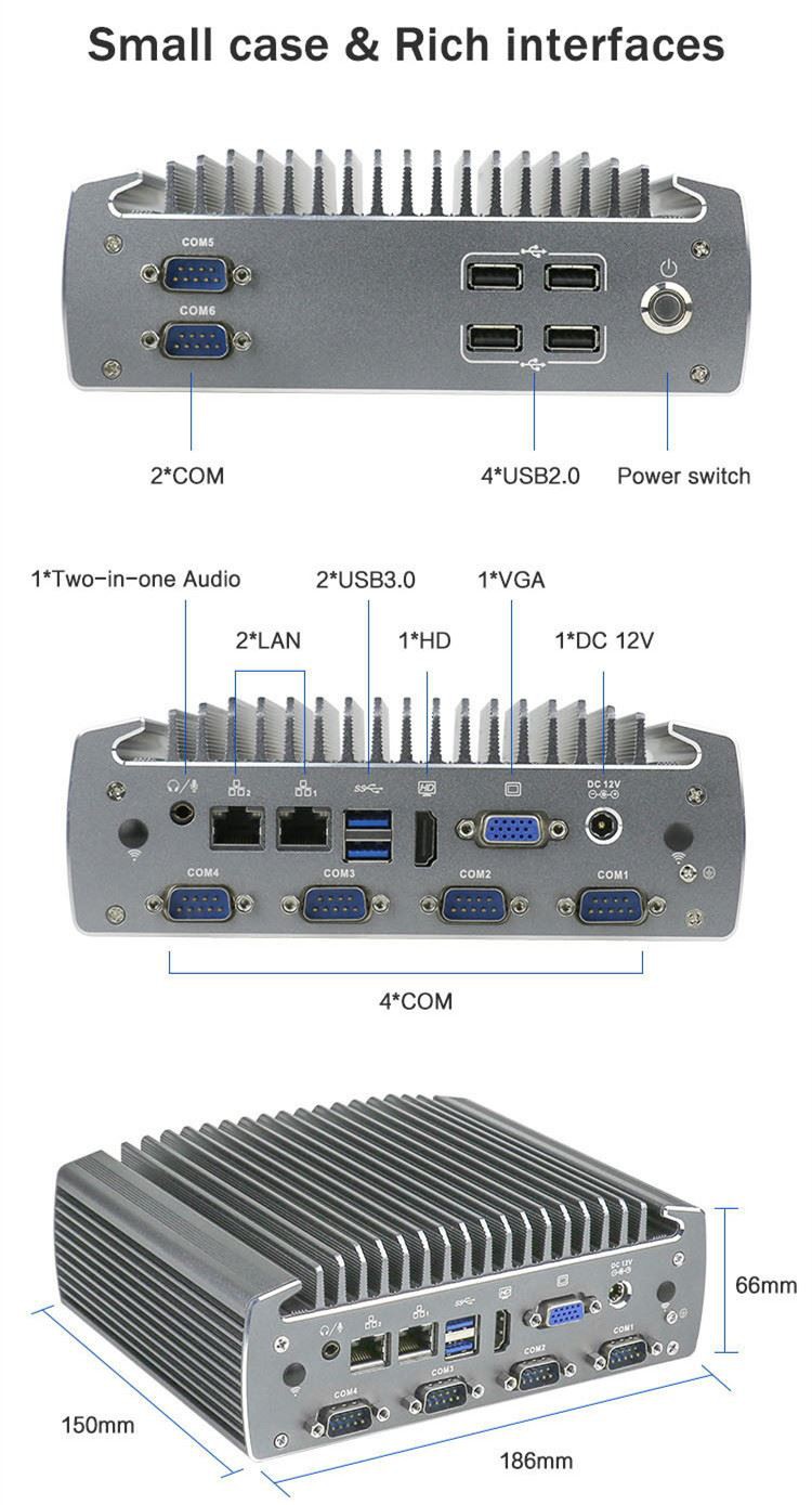 I3 Fanless Industrial PC I3 Fanless Industrial PC