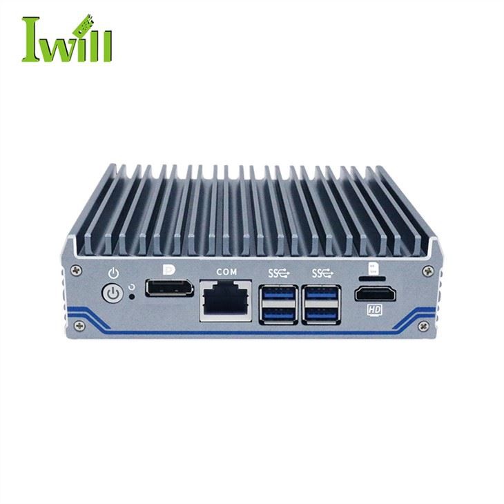 J4125 Mini PC 4 Lan Fanless Computer