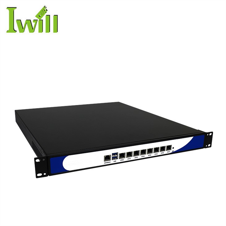 1U 19 orlach Líonra Rackmount Applince
